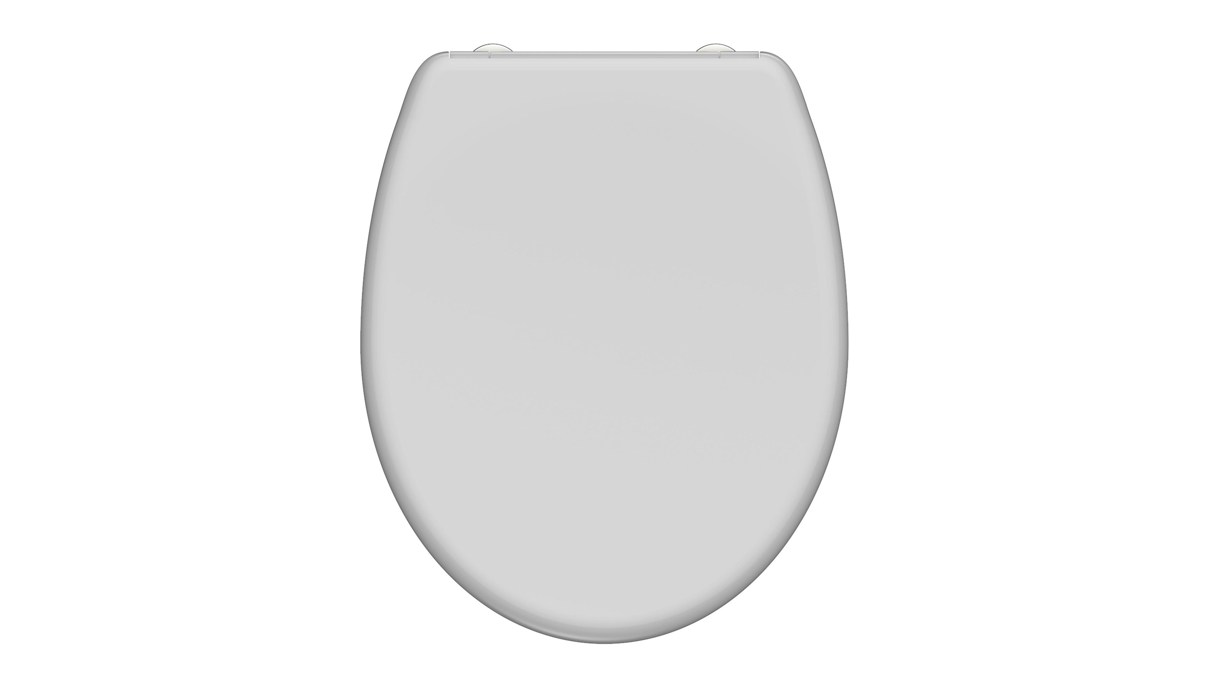 WC sedadlo duroplast sivý - sivá, Konventionell, plast (37,5/5/45cm)