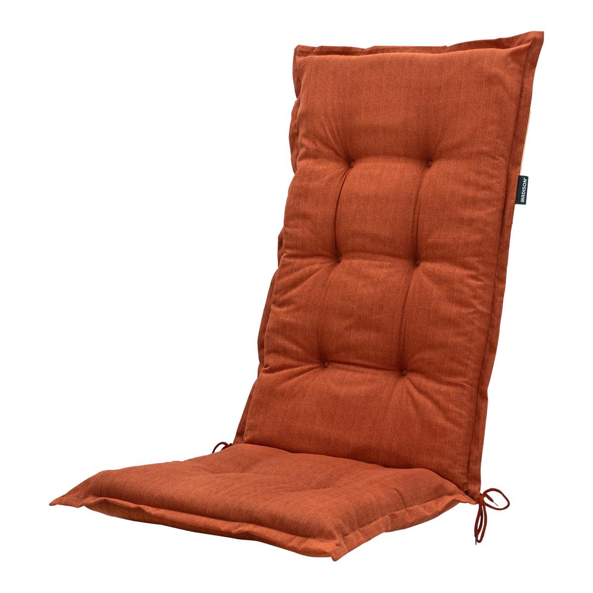 Gartenstuhl-Set Tampa+auflagen Set - Terracotta/Weiß, MODERN, Kunststoff/Textil (44/111/50cm) - Gardenson