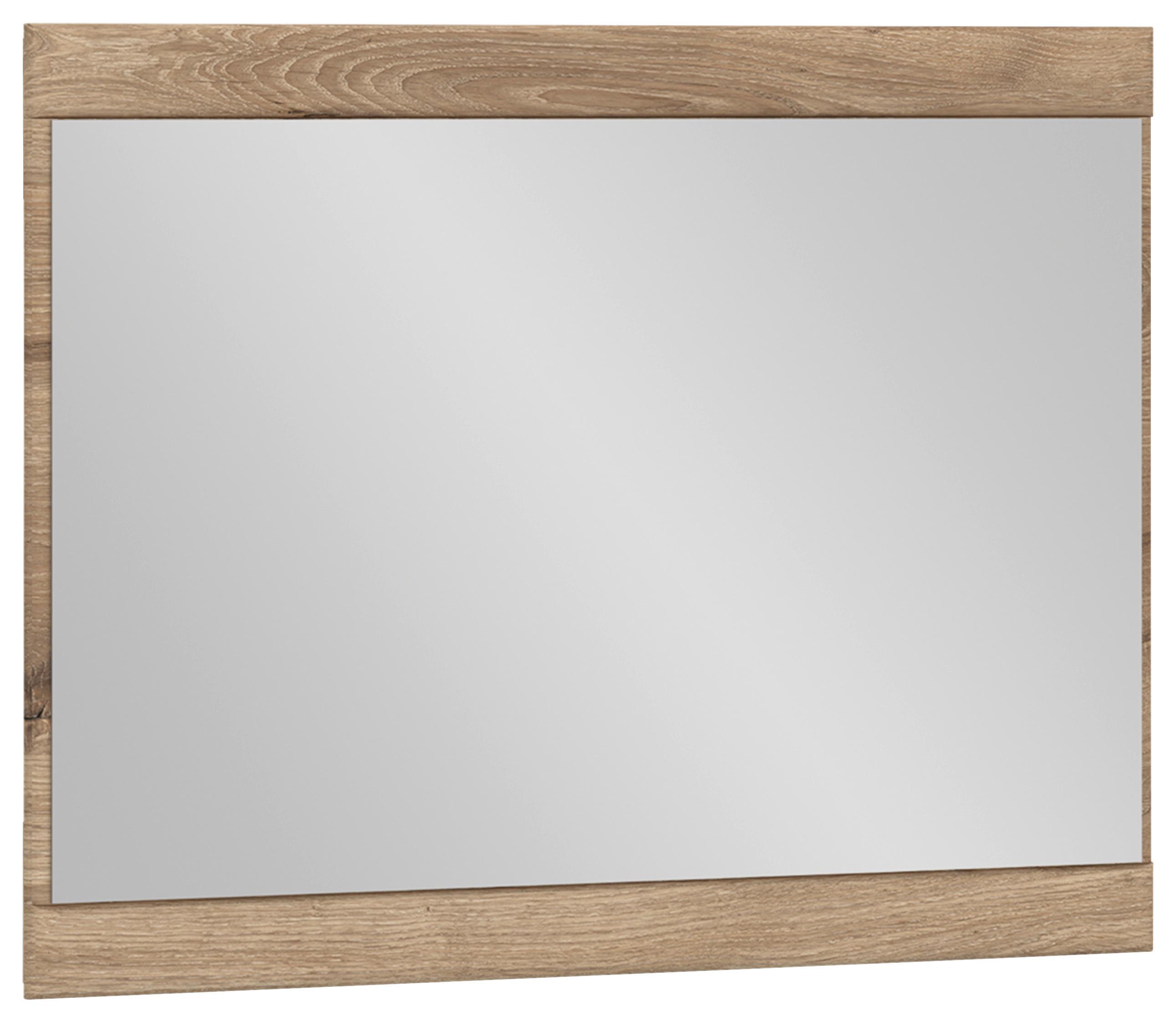 Wandspiegel Grano Eichefarben B: 92,8 Cm - Eichefarben, Trend, Glas/Holzwerkstoff (92,8/72,7/3,6cm)