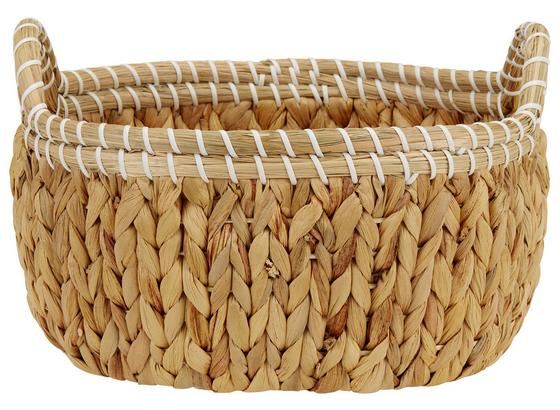 Regalkorb Gaven M - Naturfarben/Weiß, KONVENTIONELL, Naturmaterialien/Kunststoff (31/26/13cm) - Ombra Regalkorb Gaven M - Naturfarben/Weiß, KONVENTIONELL, Naturmaterialien/Kunststoff (31/26/13cm) - Ombra