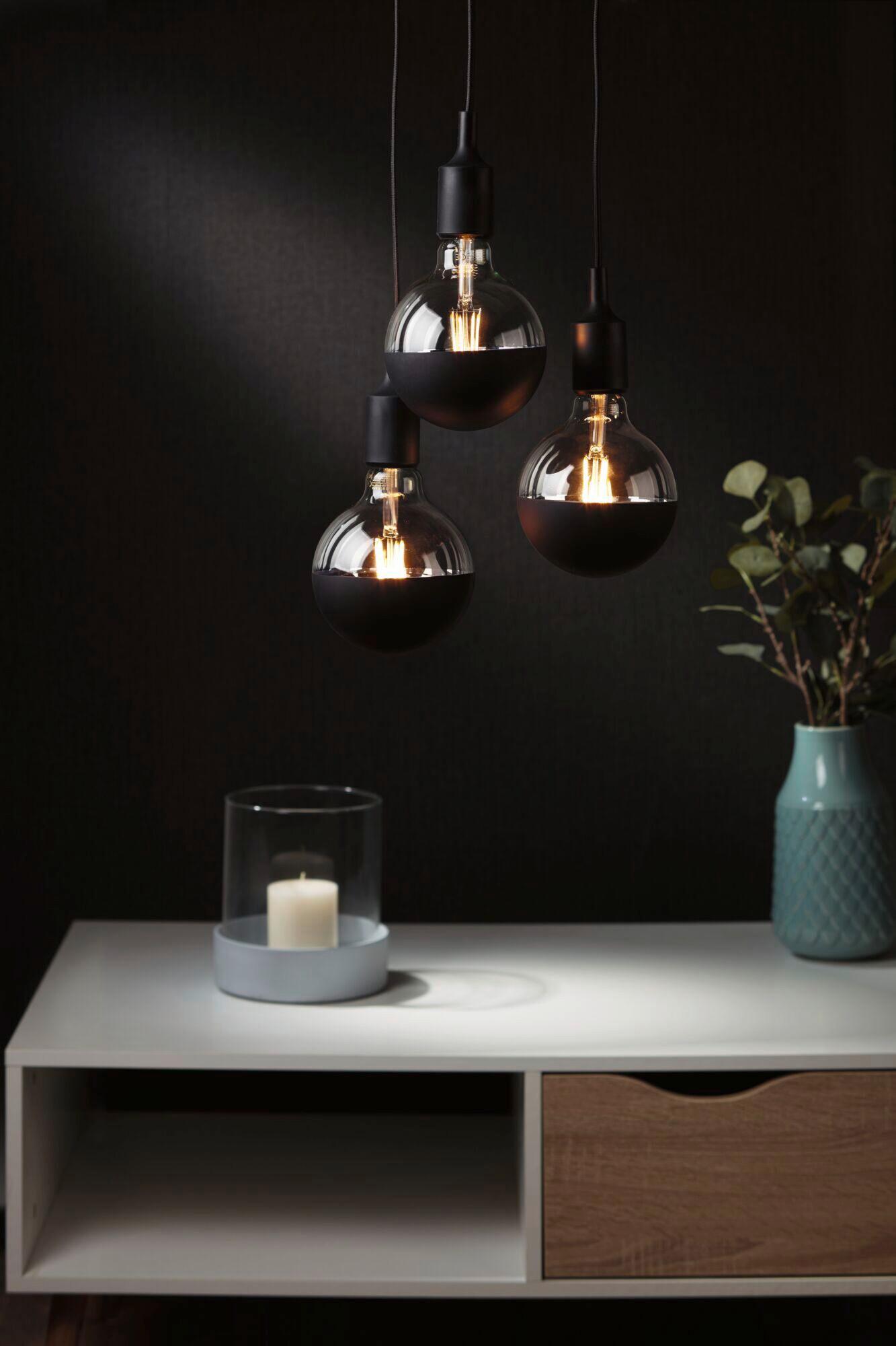 Hängeleuchte Rail H: ca. 200 cm 3-Flammig - Schwarz, Design, Kunststoff/Metall (10,0/200,0cm) - Paulmann