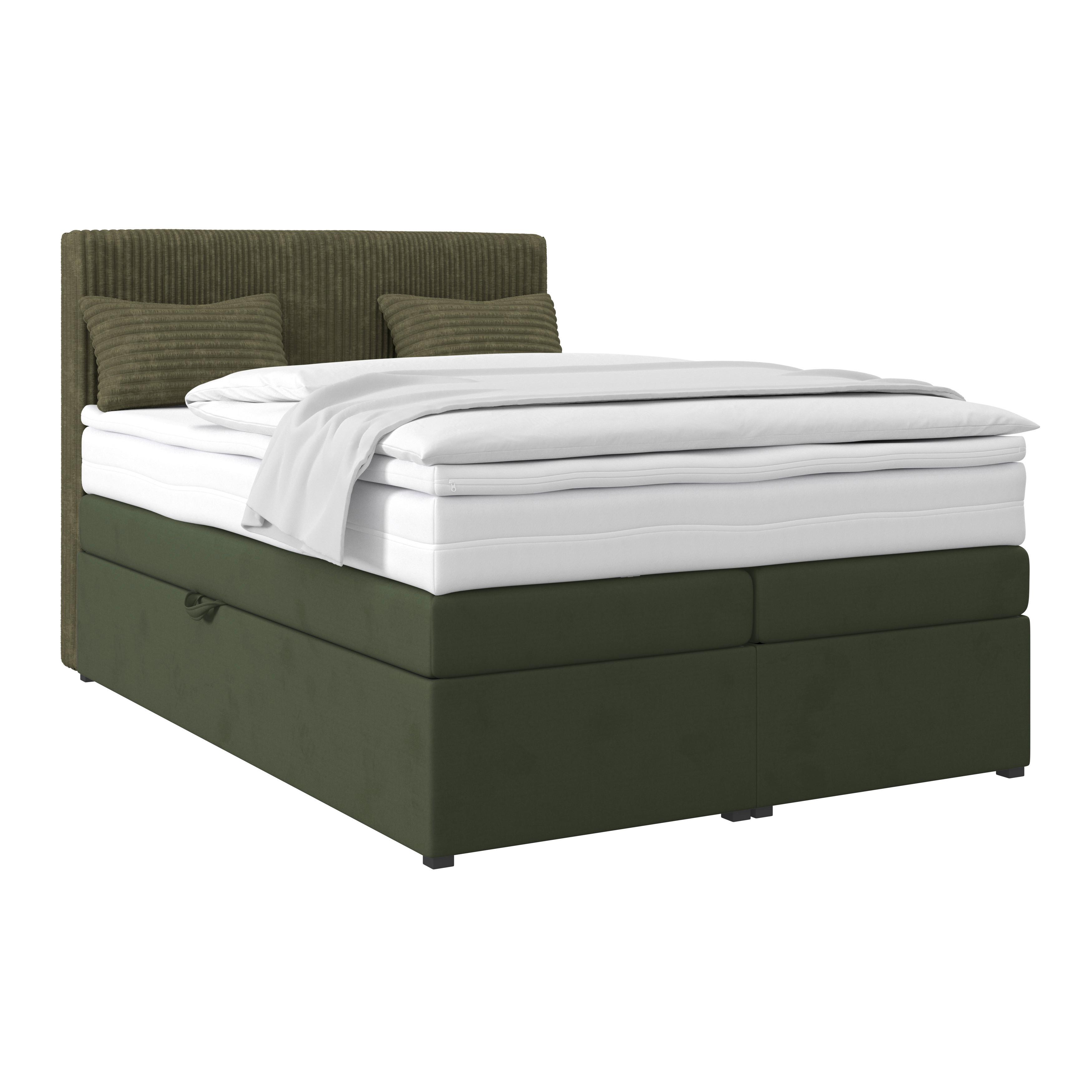 Boxspringbett mit Topper & Bettkasten 140x200 Rossa