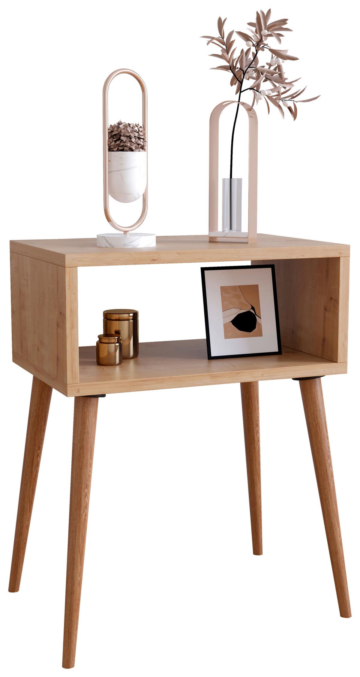 Nachttisch Singol M - Honigeiche, MODERN, Holzwerkstoff (44,5/60/30cm) - MID.YOU