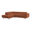 Ecksofa Savona - Rostfarben, MODERN, Textil (230/270cm) - Ondega