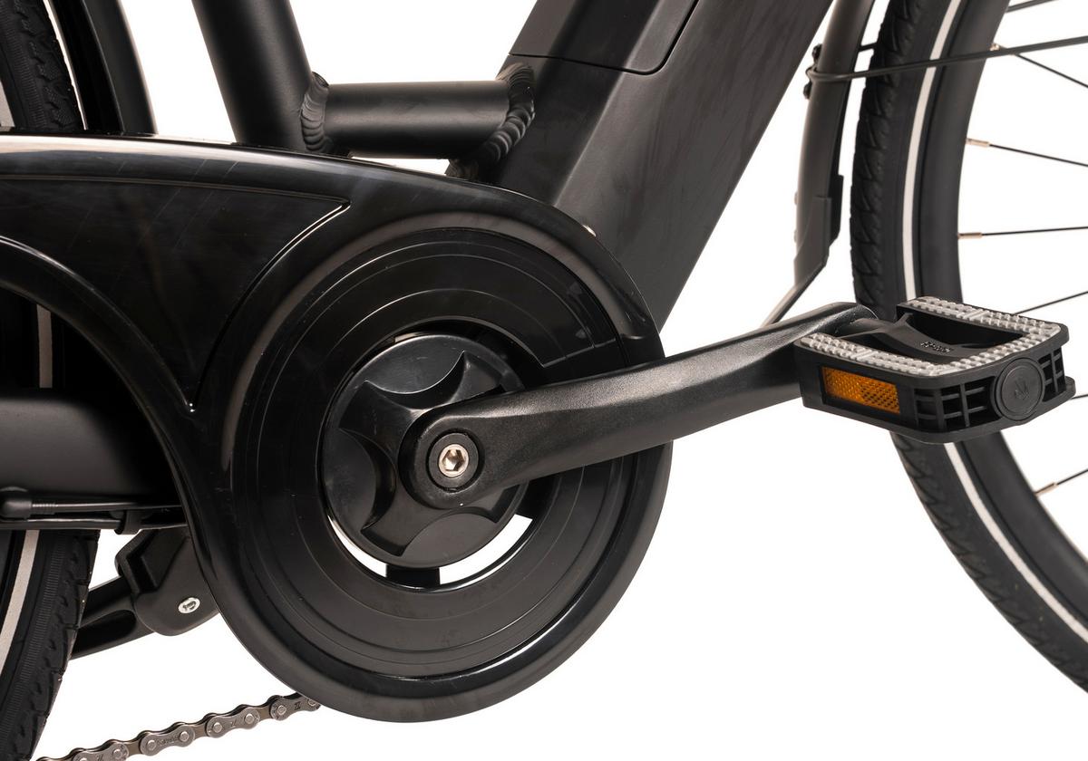 E-citybike 28 Zoll Schwarz - Schwarz, MODERN, Metall (180/70/100cm)