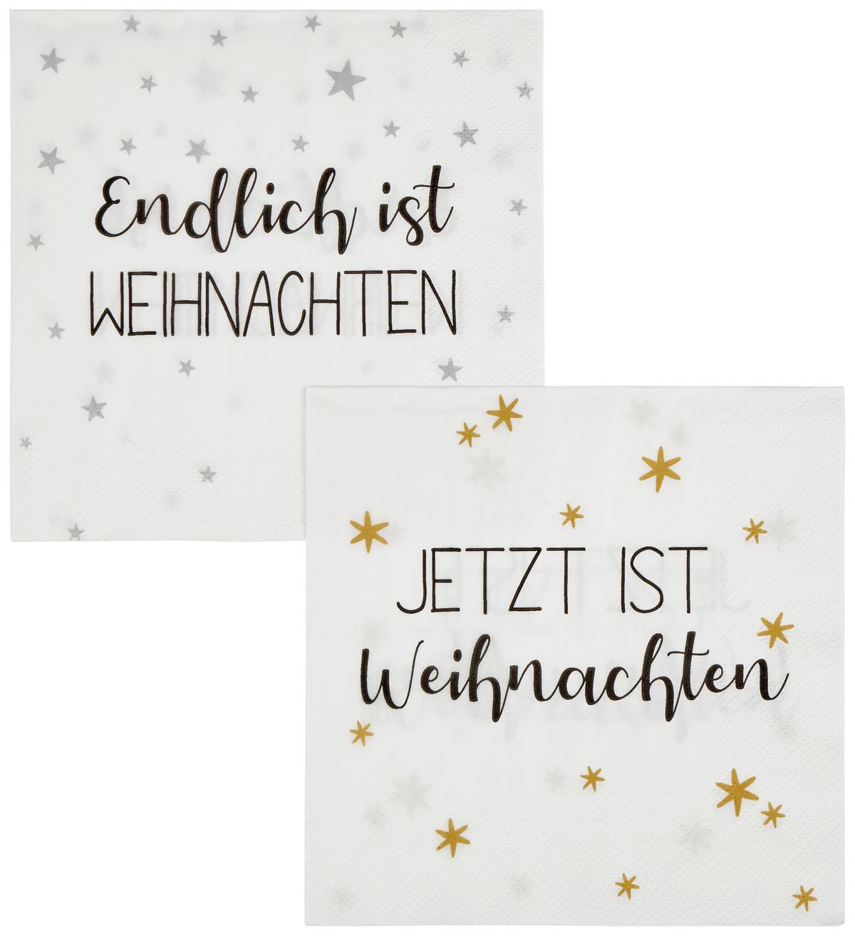 Serviette Endlich - Basics, Papier (16,5/3/16,5cm)