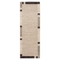 Teppich Läufer Braun/Beige Palazzo Lobo 80x300 cm - Beige/Braun, KONVENTIONELL, Textil (80/300cm) - Novel