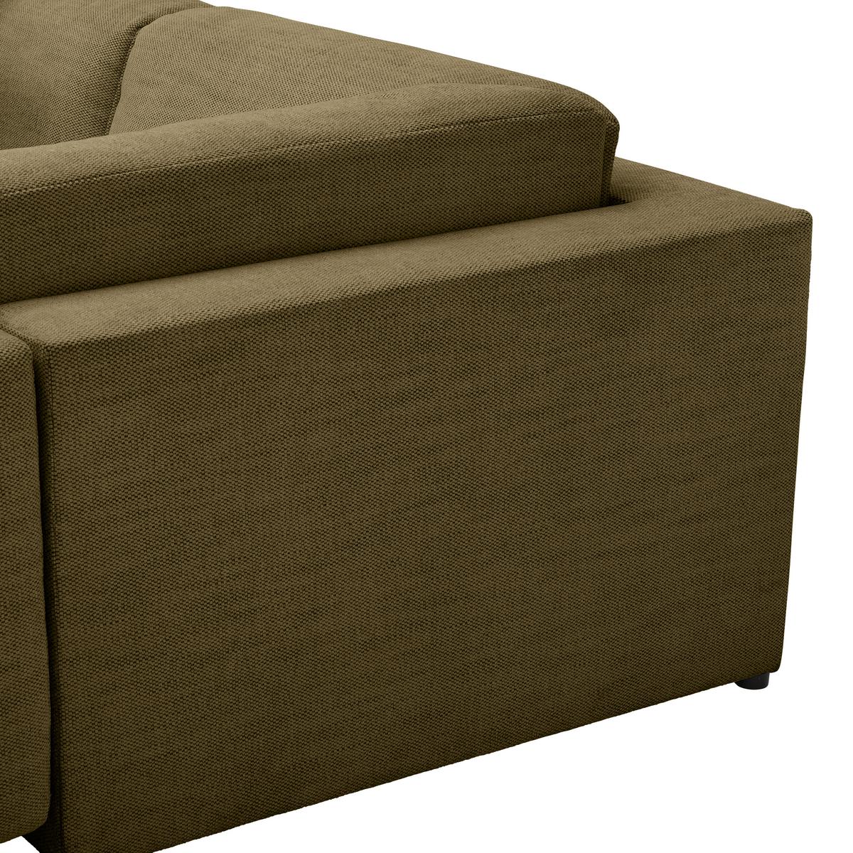 Wohnlandschaft Vouge Grün U: 283x371x208 Cm - Buchefarben/Schwarz, KONVENTIONELL, Textil (283/371/208cm) - Livetastic