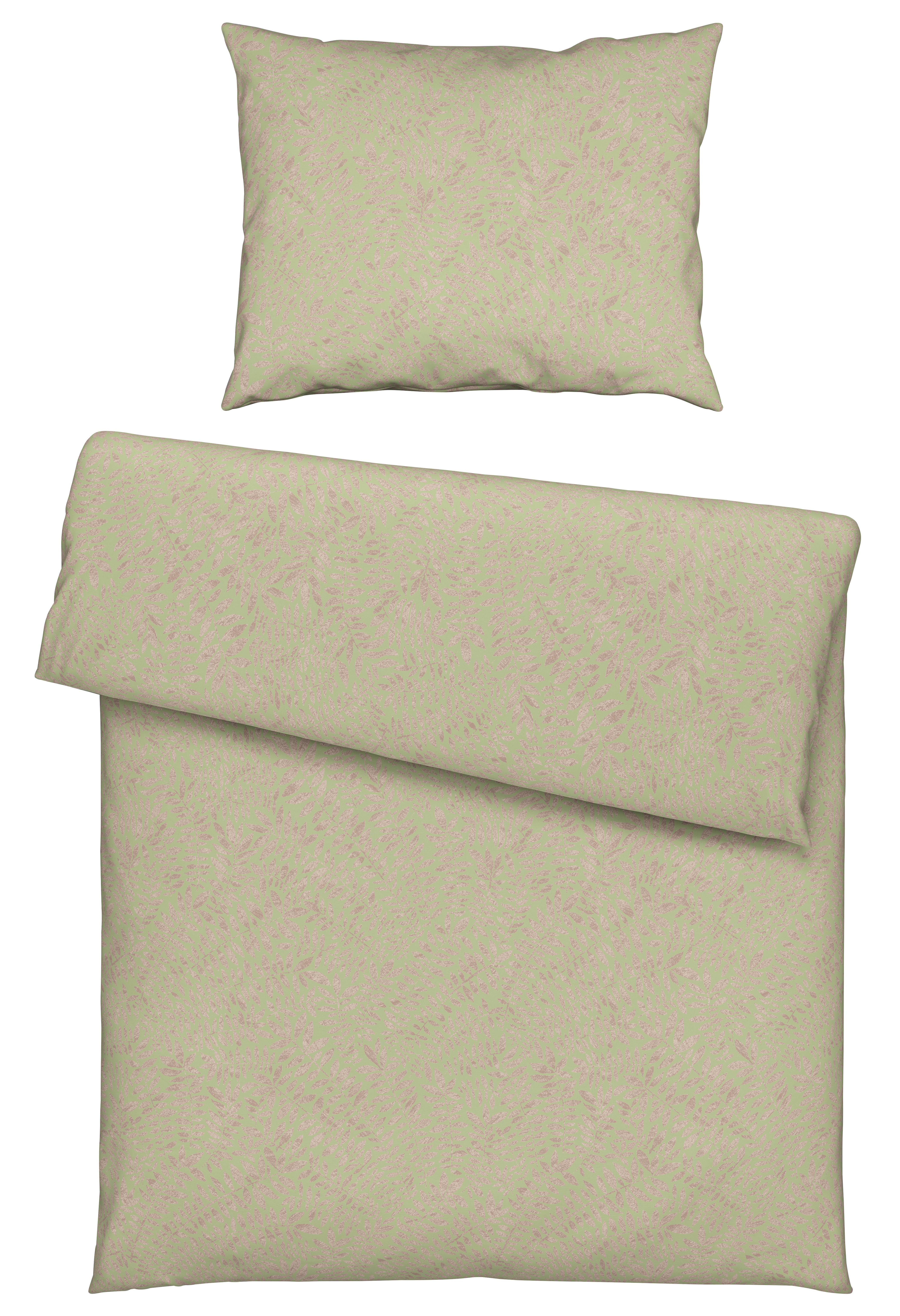 Posteľná bielizeň Lorita, 70/90 140/200cm - zelená, textil (140/200cm) - Modern Living