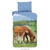 KINDERBETTWÄSCHE REGINE - Blau/Multicolor, Trend, Textil (140/200cm)