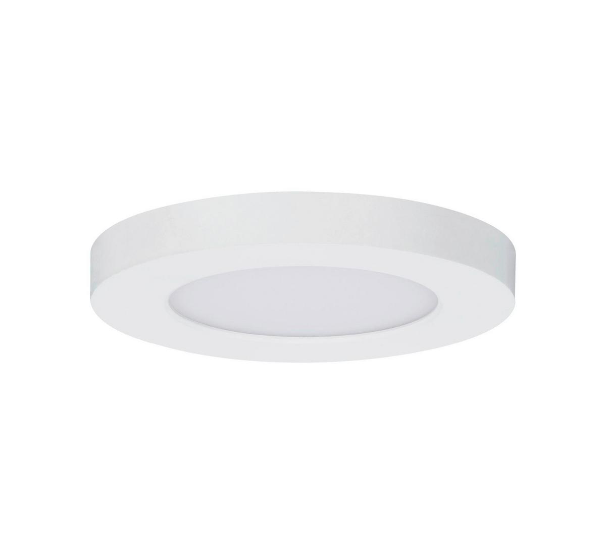 LED-Deckenleuchte Ø 11,6 cm Weiß Rund - Weiß, Basics, Kunststoff (11,6cm) - Paulmann