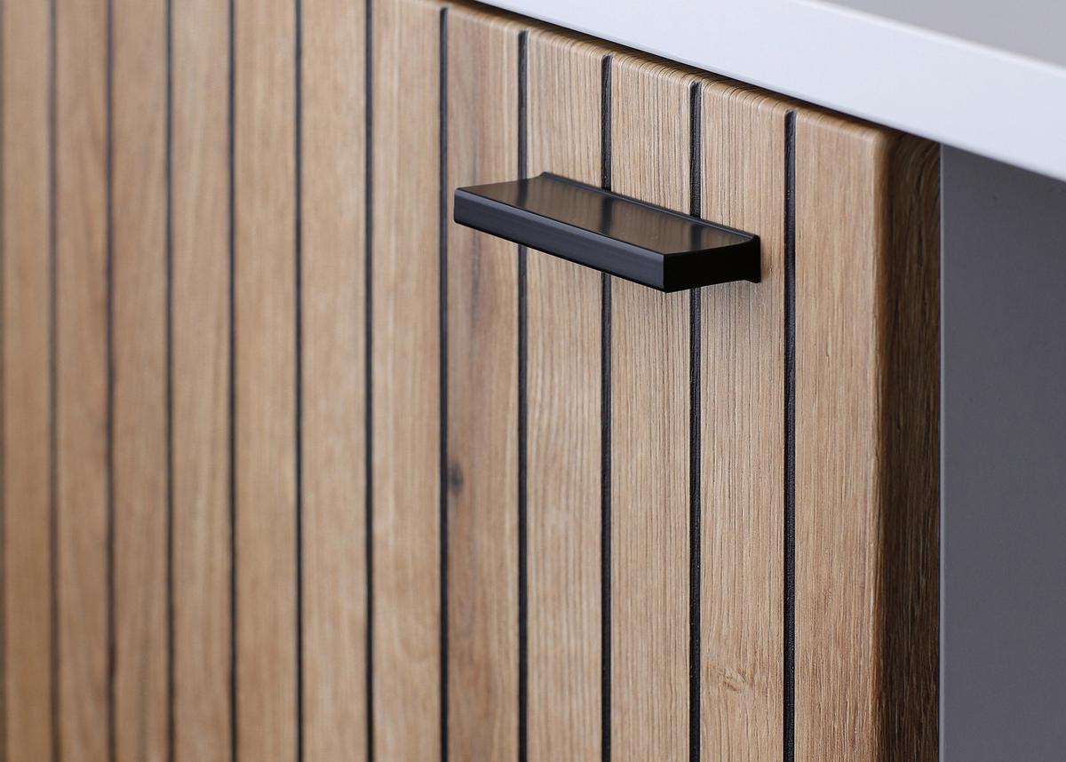 Tv-elem Alverno - tölgyfa színű/kőris, Modern, faalapú anyag (160/68,5/40cm)