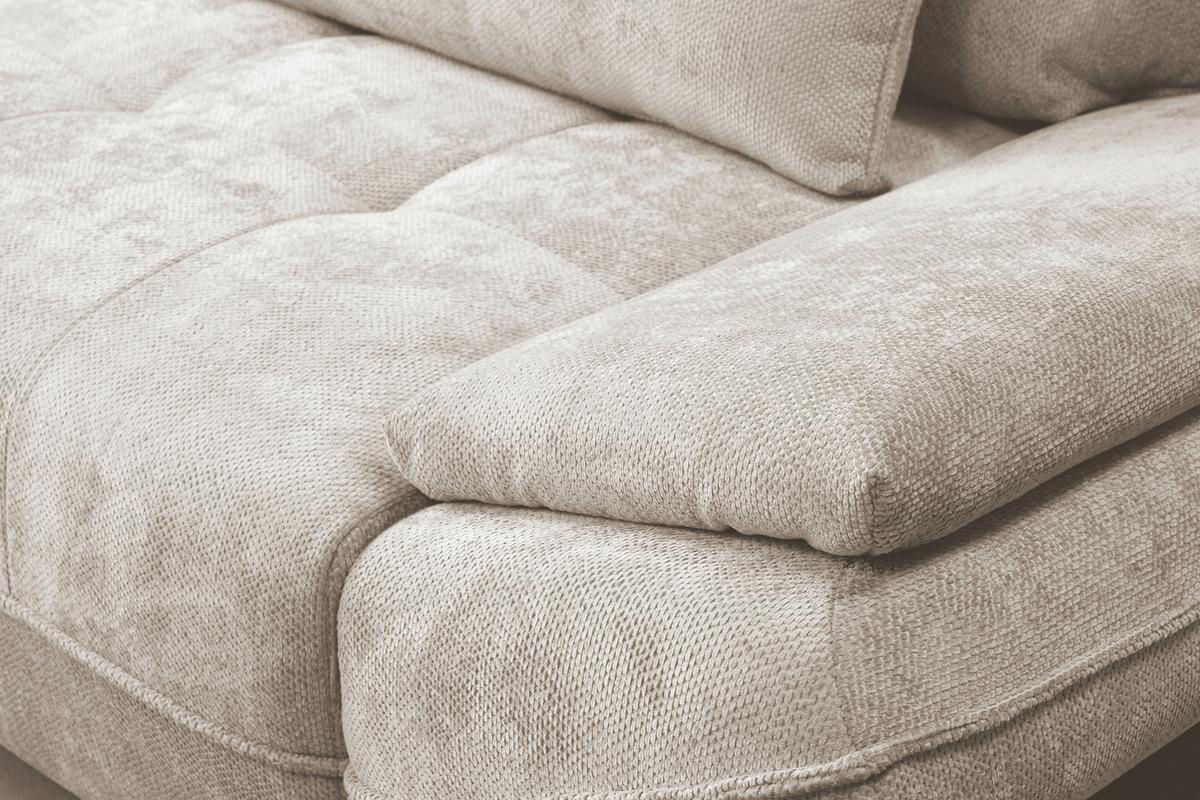 Schlafsofa Elma Sandfarben B: 280cm - Sandfarben/Schwarz, KONVENTIONELL, Holz/Holzwerkstoff (280/73-93/107cm) - MID.YOU