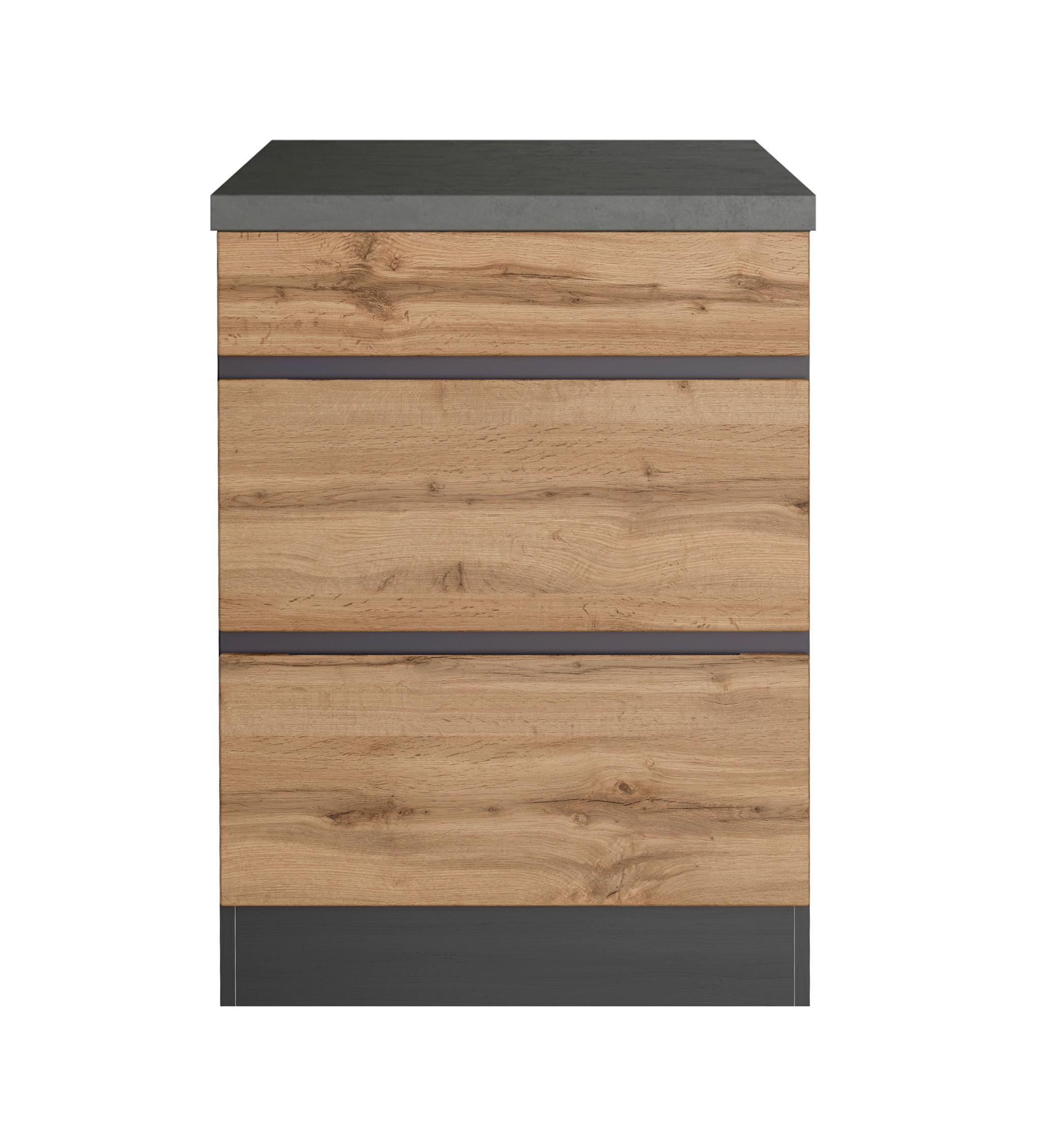 Küchenunterschrank TURIN mit Fronten in Holzoptik