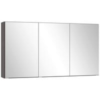 Spiegelschrank Arosa 3 Spiegeltüren 120x64 cm - Graphitfarben, MODERN, Glas/Holzwerkstoff (120/64/20cm) - Held