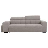 3-SitzerSofa m. Schlaffunktion Sirius S grau, B: 251cm - Schwarz/Grau, KONVENTIONELL, Holz/Holzwerkstoff (251/96/100cm)