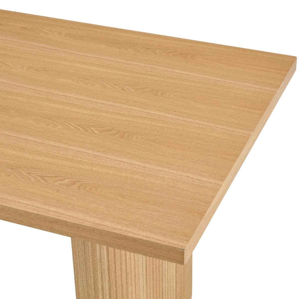 JÍDELNÍ STŮL LIAN - barvy jasanu, Moderní, dřevo/kompozitní dřevo (90/76/180cm) - Bessagi Home