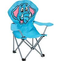 Kindersessel Linda Blau Elefant Stahl/Textil Klappbar - Blau, KONVENTIONELL, Textil (59/65/33cm) - BUNINO