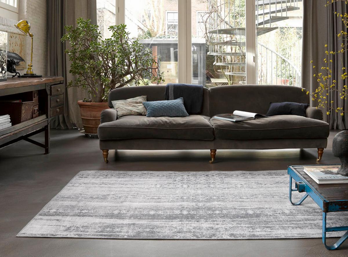 Webteppich Alaska Grau/Weiß 120x170 cm - Weiß/Grau, LIFESTYLE, Textil (120/170cm) - WECON HOME