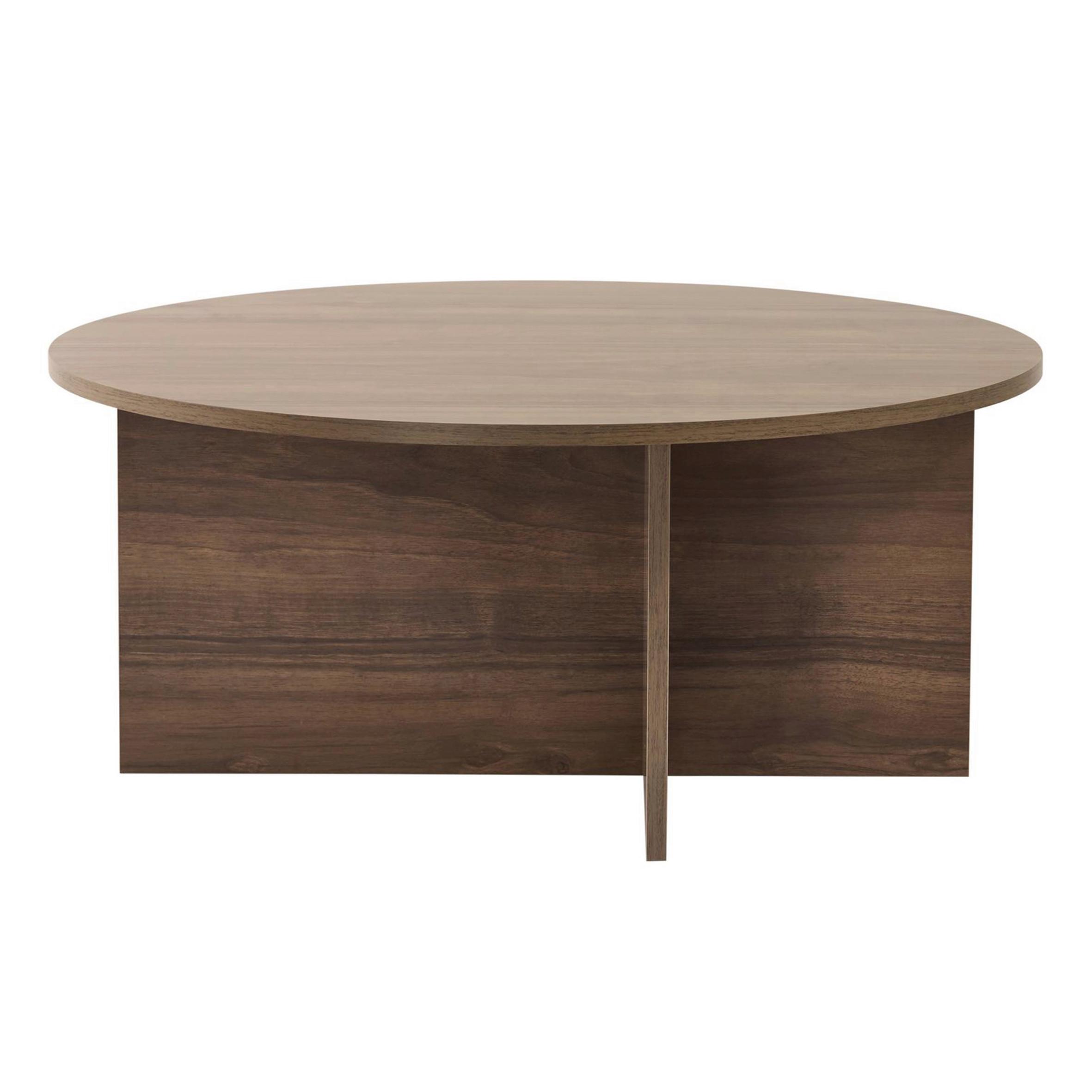 COUCHTISCH Soleil Walnussfarben L: 90cm - Walnussfarben, Design, Holzwerkstoff (90/90/40cm) - MID.YOU