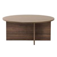 COUCHTISCH Soleil Walnussfarben L: 90cm - Walnussfarben, Design, Holzwerkstoff (90/90/40cm) - MID.YOU