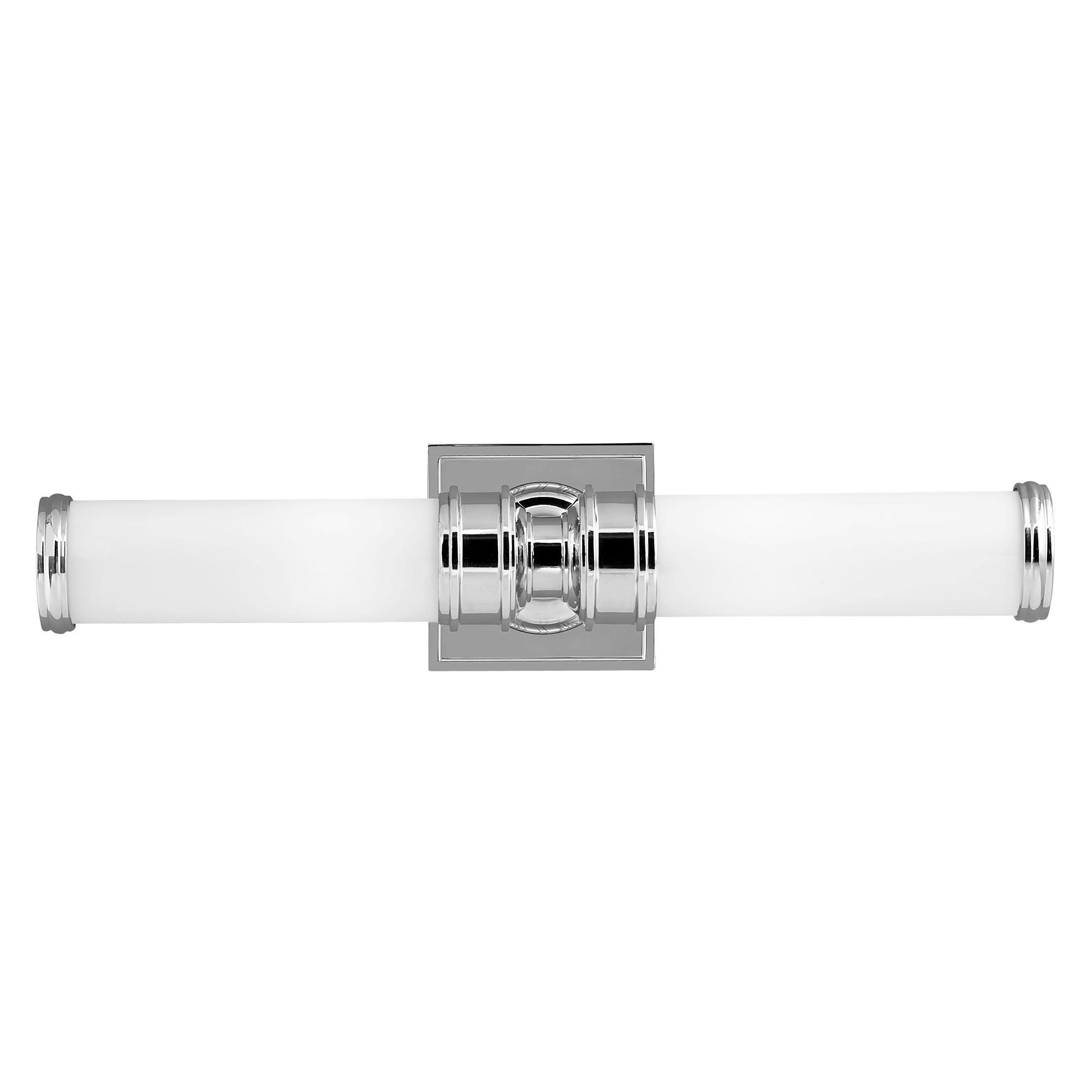 Bad-Wandleuchte Payne IP44 2-Flammig in Chromfarben - Chromfarben, Design, Glas/Metall (50,2/12,7/12.7cm) - Elstead Lighting