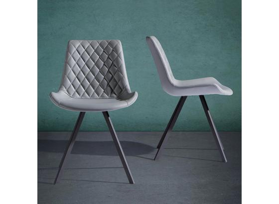 Židle Rieke - černá/světle šedá, Moderní, kov/dřevo (51,5/80/58cm) - Modern Living Židle Rieke - černá/světle šedá, Moderní, kov/dřevo (51,5/80/58cm) - Modern Living