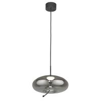 LED-Hängeleuchte 75131-1sm - Schwarz, Design, Glas/Metall (31/31/30-150cm)