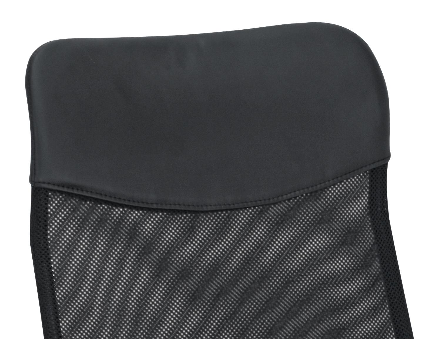 Bürostuhl Grado mit Armlehnen Lederlook Schwarz