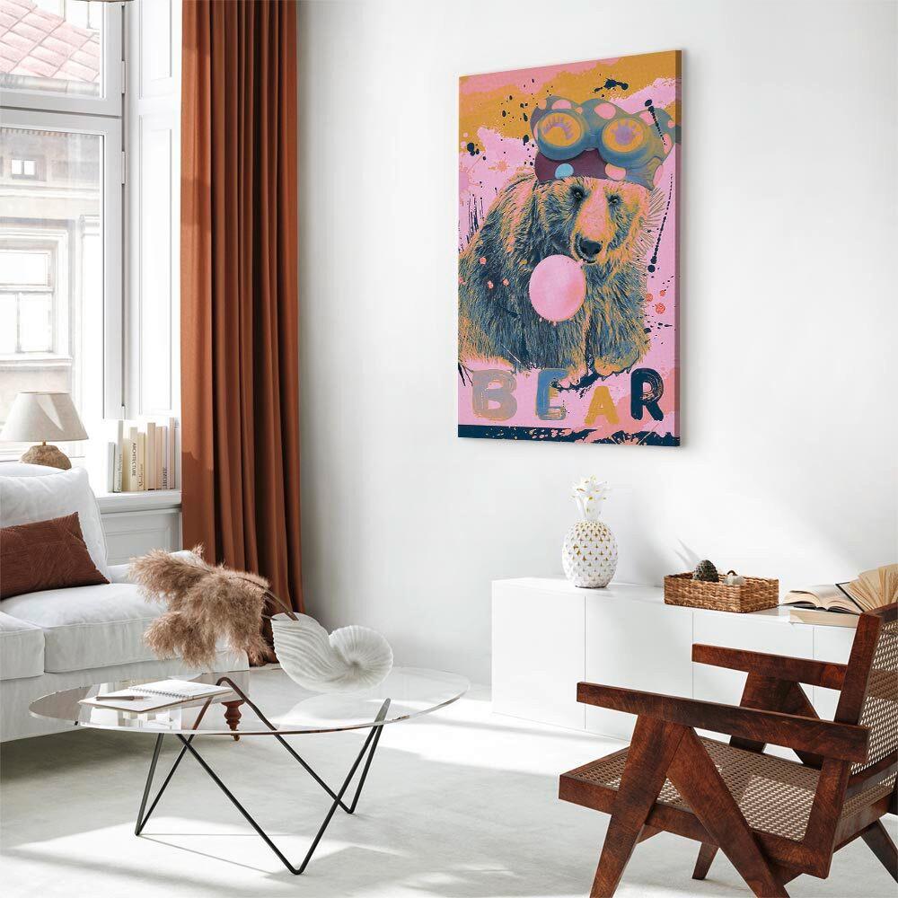 Leinwandbild Hellrosa Sahara B: 60 Cm - Hellrosa/Sahara, Basics, Holz/Textil (60/90/1.2cm) - artgeist