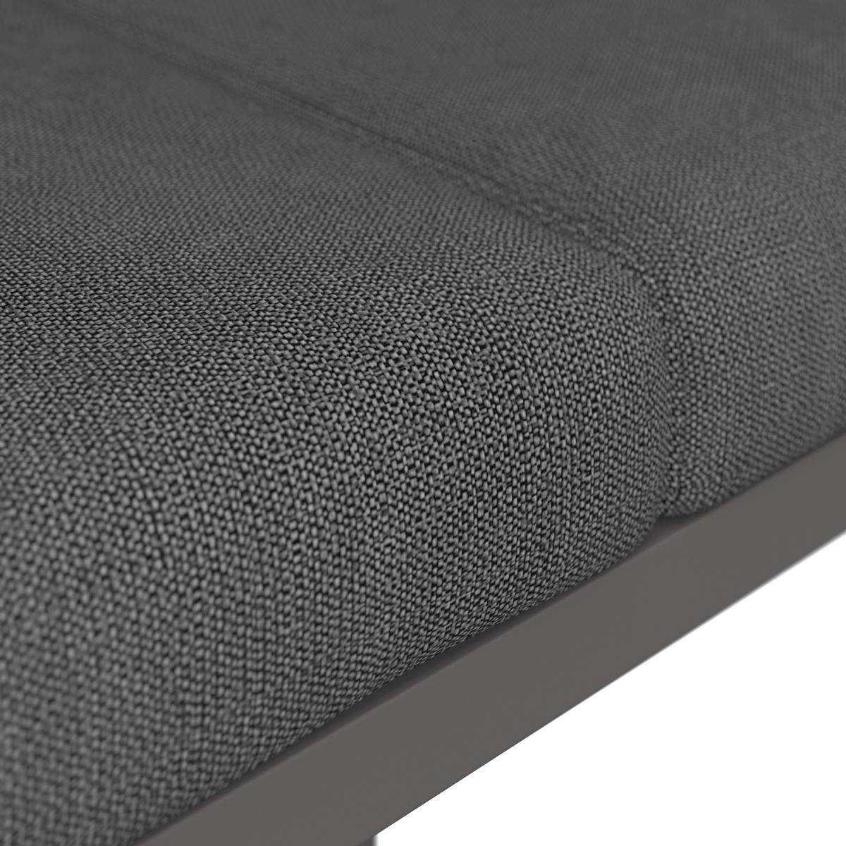 TERASOVÁ SEDACIA SÚPRAVA MALOU - antracitová/tmavosivá, Modern, kov/textil (218/68/76,5cm) - Bessagi Garden