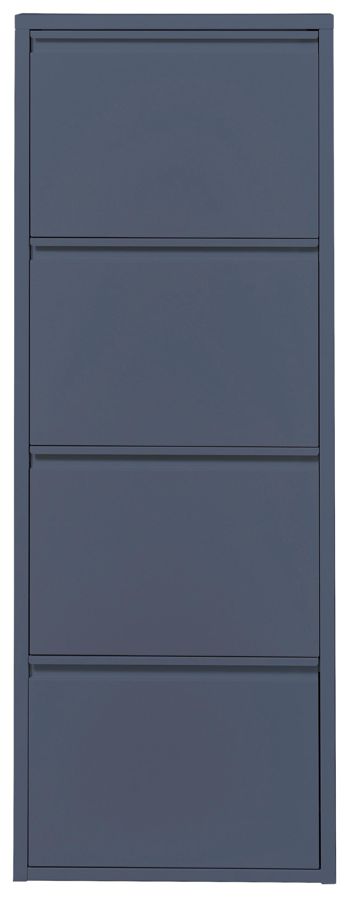 VÝKLOPNÁ SKRINKA NA TOPÁNKY BERT BLAU - modrá, Modern, kov (51/137/16cm) - Boxxx