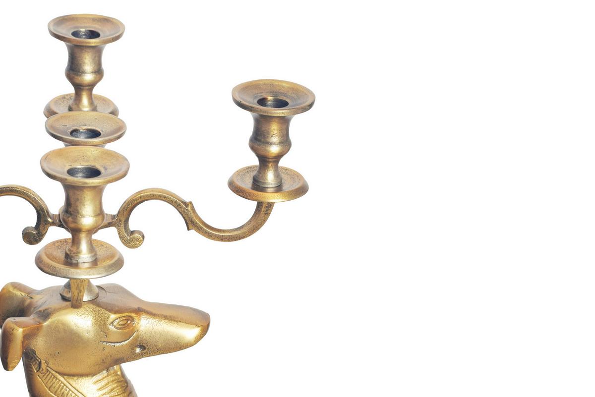 Kerzenhalter Goldfarben B: 26 cm - Goldfarben, Design, Metall (26/69/40cm) - Livetastic