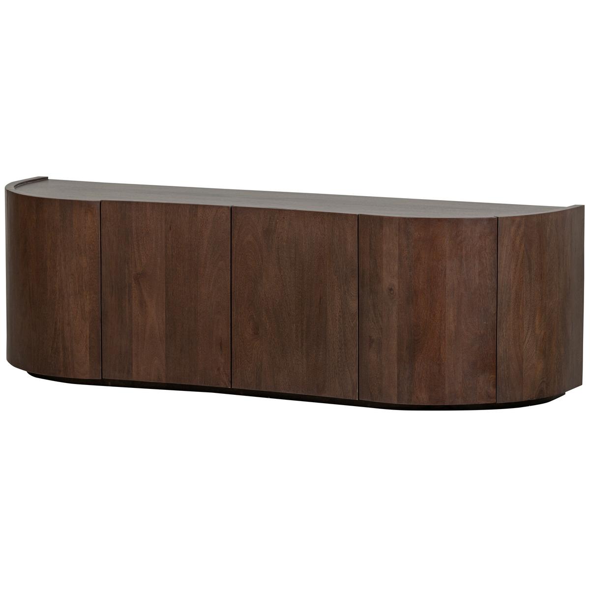 Kommode Sense Walnussfarben B: 160cm - Walnussfarben, Design, Holz (160/50/46cm) - Livetastic