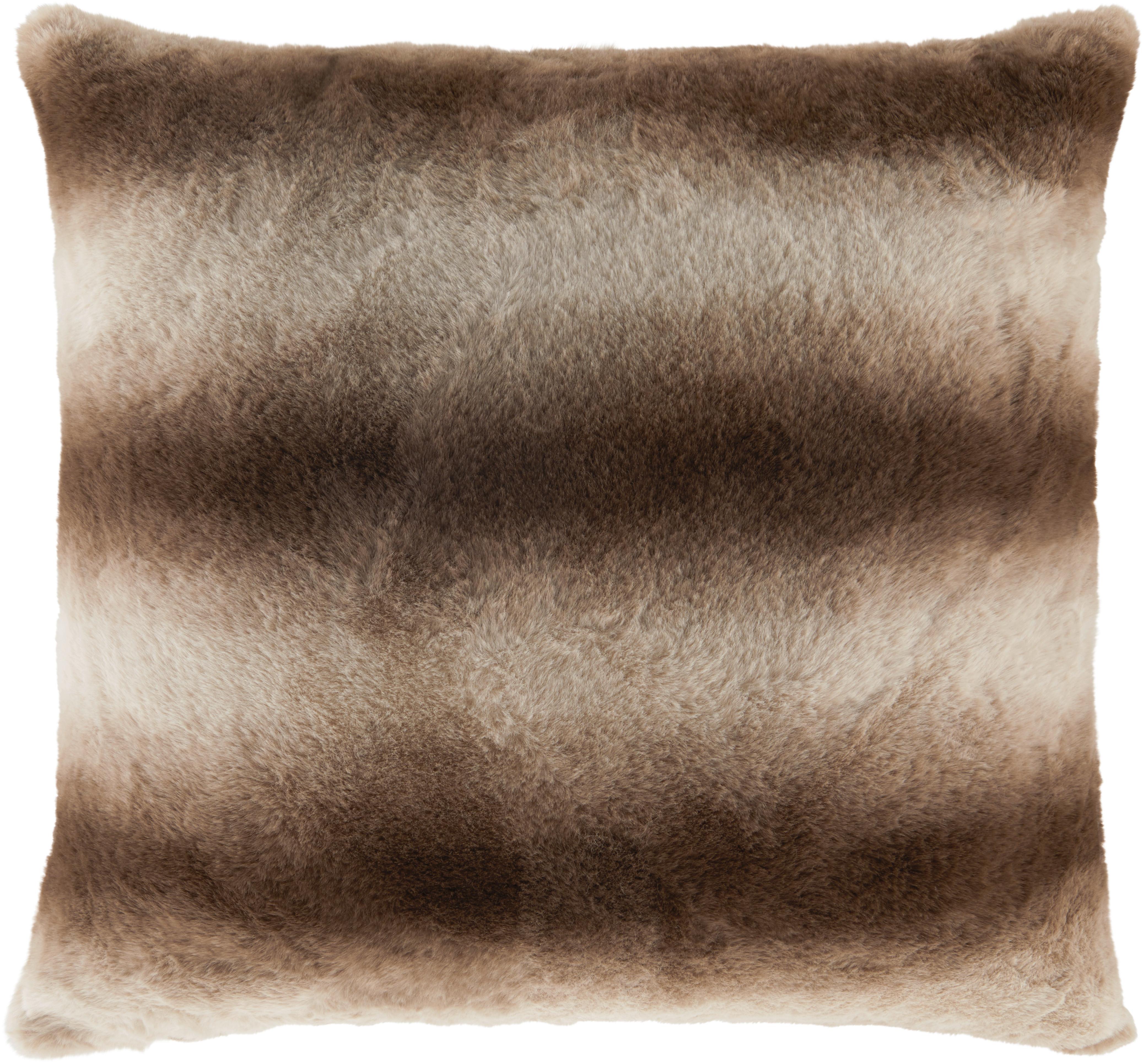 Fellkissen Trondheim - Beige/Braun, ROMANTIK / LANDHAUS, Textil (45/45cm) - James Wood