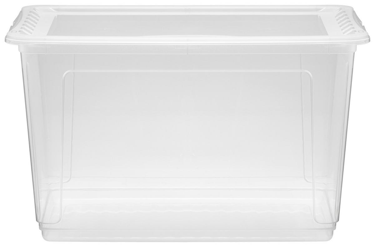 Aufbewahrungsbox Bea M. Deckel Kunststoff 59x39x35 Cm - Transparent, KONVENTIONELL, Kunststoff (59/39/35cm) - Homezone