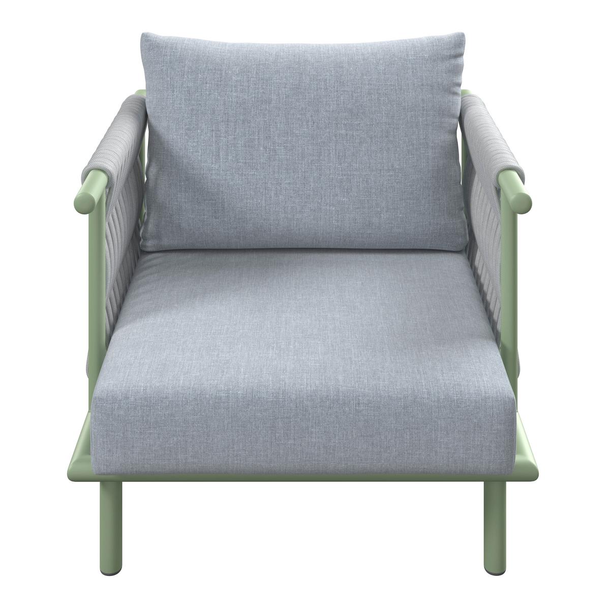 Loungegarnitur Daytona - Alufarben/Naturfarben, MODERN, Holz/Kunststoff - Beldano