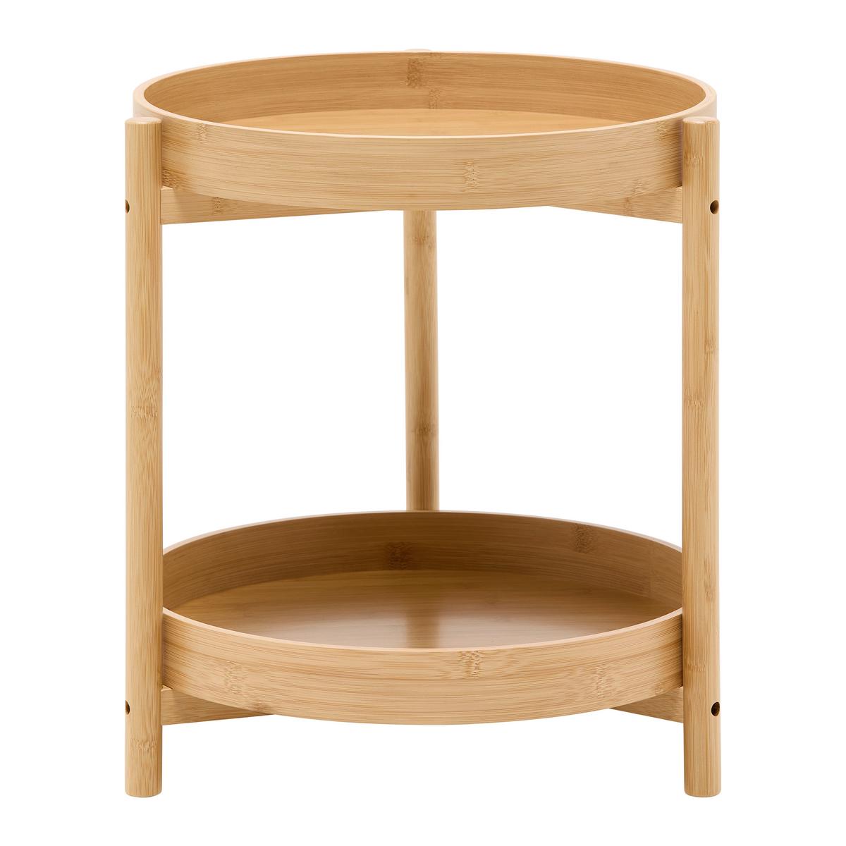PRÍRUČNÝ STOLÍK VIVA - prírodná farba, Natur, kompozitné drevo/prírodné materiály (42,5/47/42,5cm) - Mömax