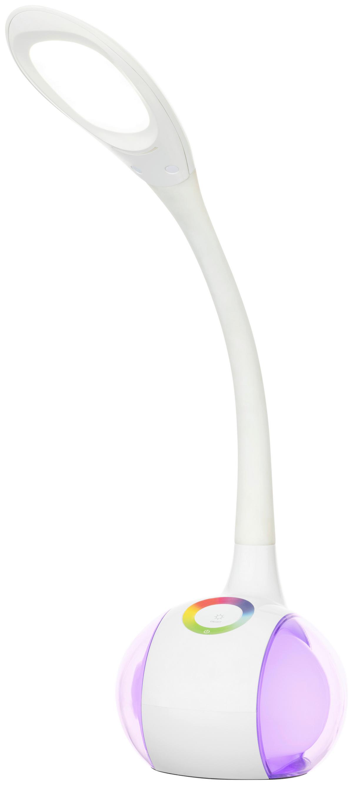 LAMPA NA PÍSACÍ STÔL NIHAT - biela, Modern, kov/plast (12,5/12,5/34cm) - Mömax