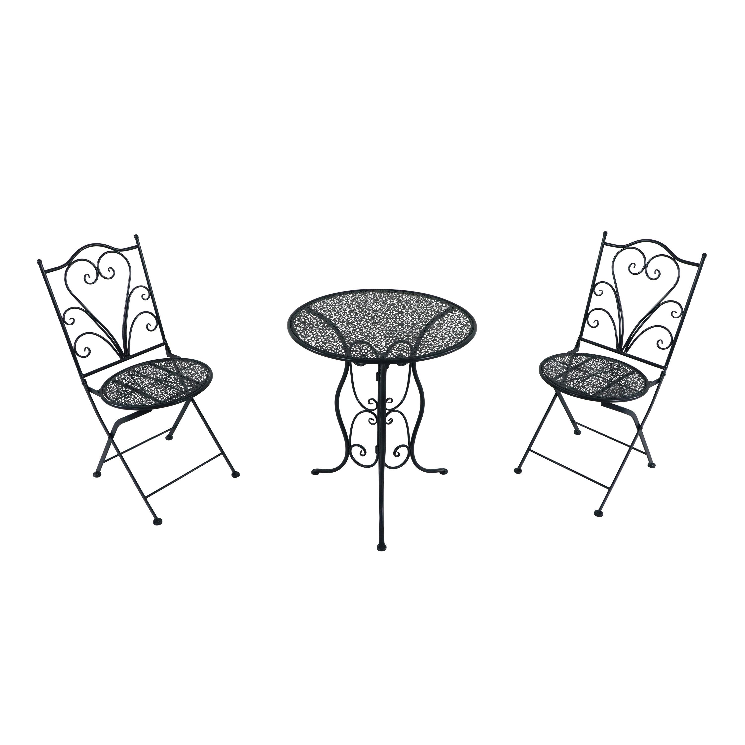 Gartenset Eloise - Anthrazit, Basics, Metall (60/69cm) - Ambia Garden