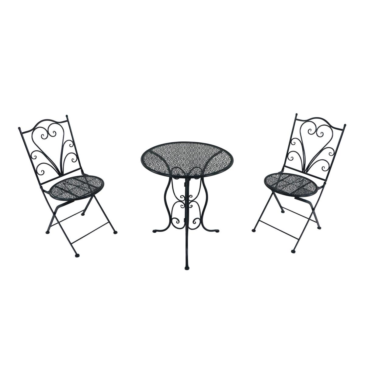 Gartenset Eloise - Anthrazit, Basics, Metall (60/69cm) - Ambia Garden