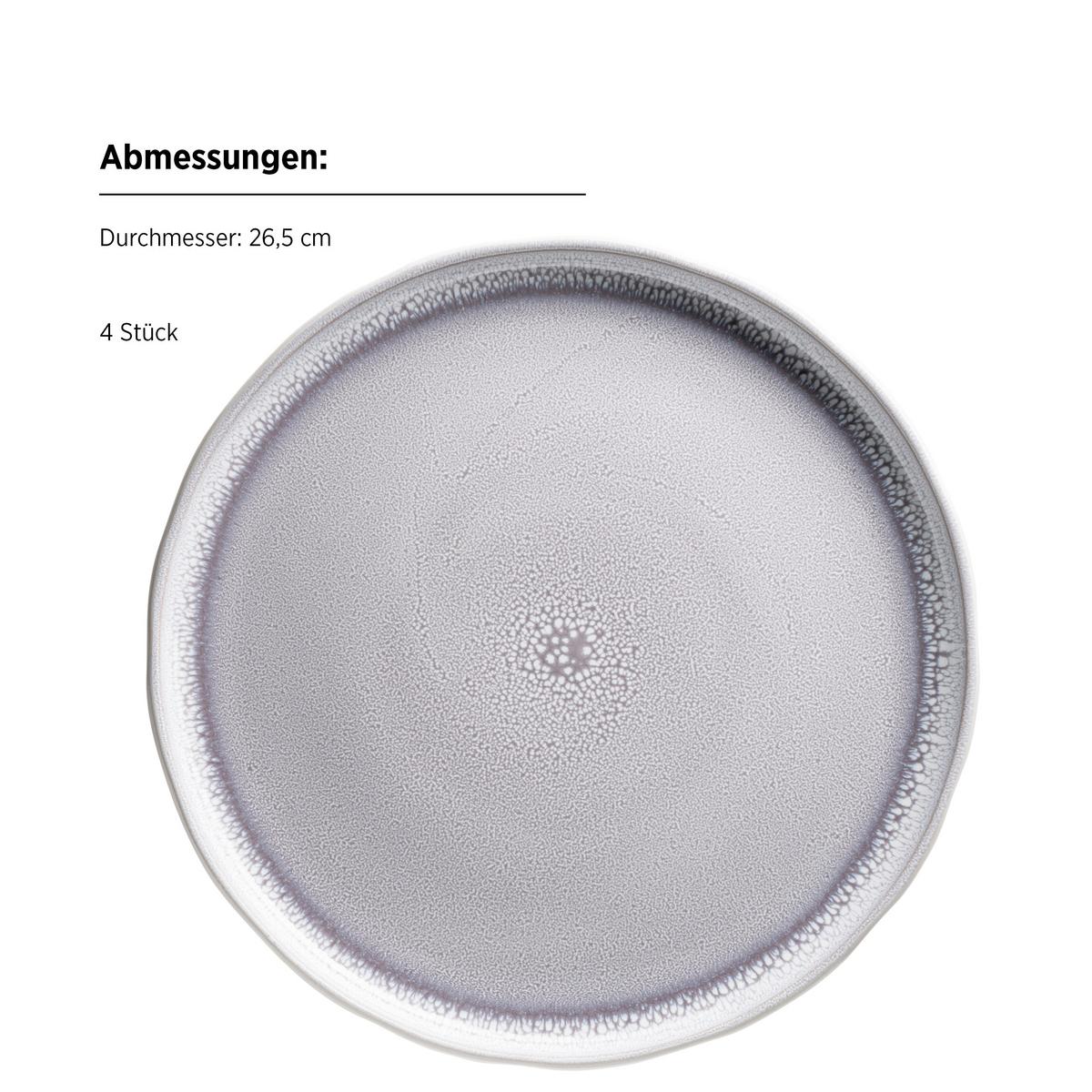 Kombiservice Steinzeug, Flieder, 16-teilig - Flieder, Basics, Keramik - Mäser