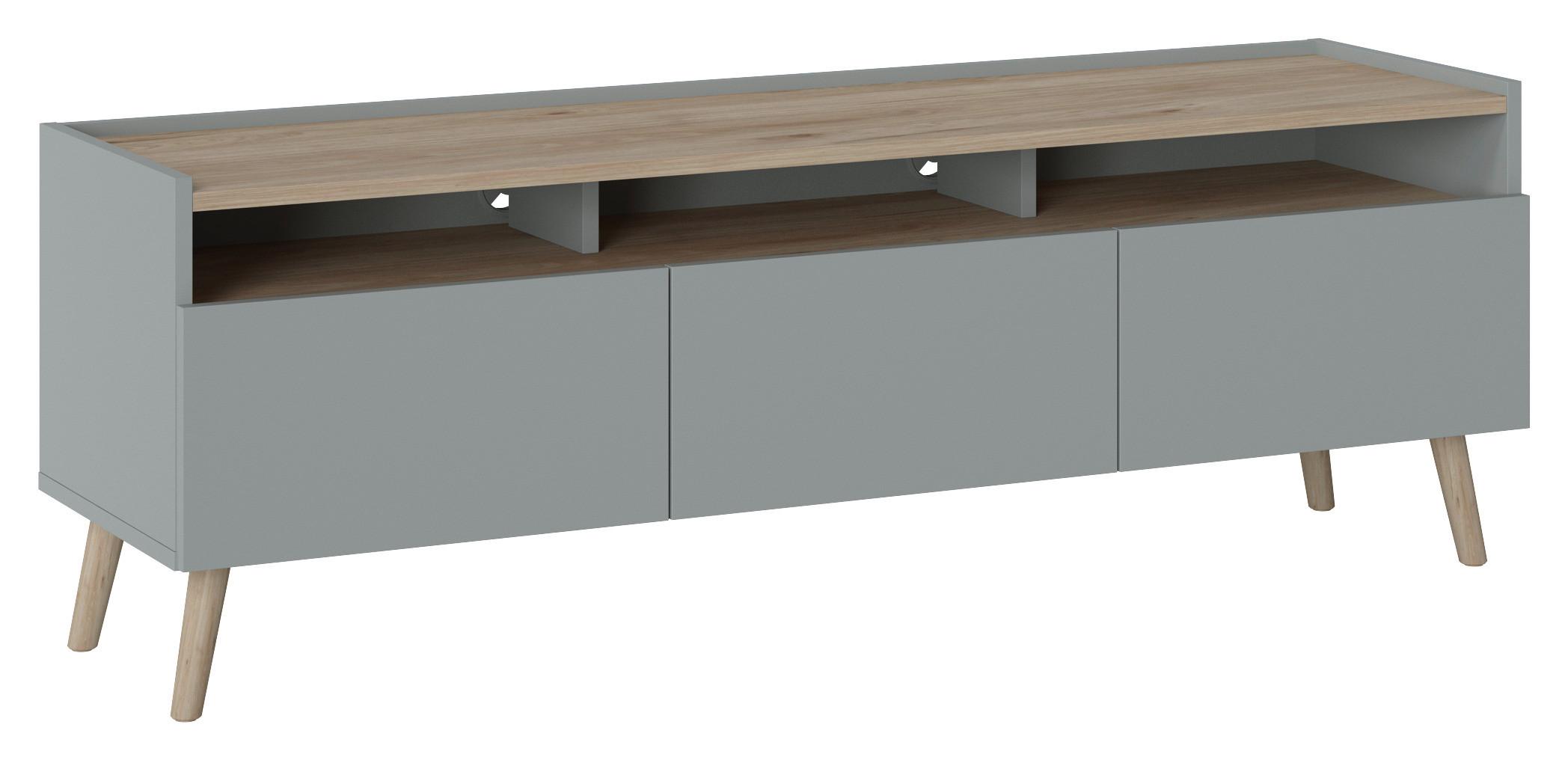 NÍZKÁ KOMODA SKANDI - Konvenční, dřevo/kompozitní dřevo (149,7/51,7/41,7cm)