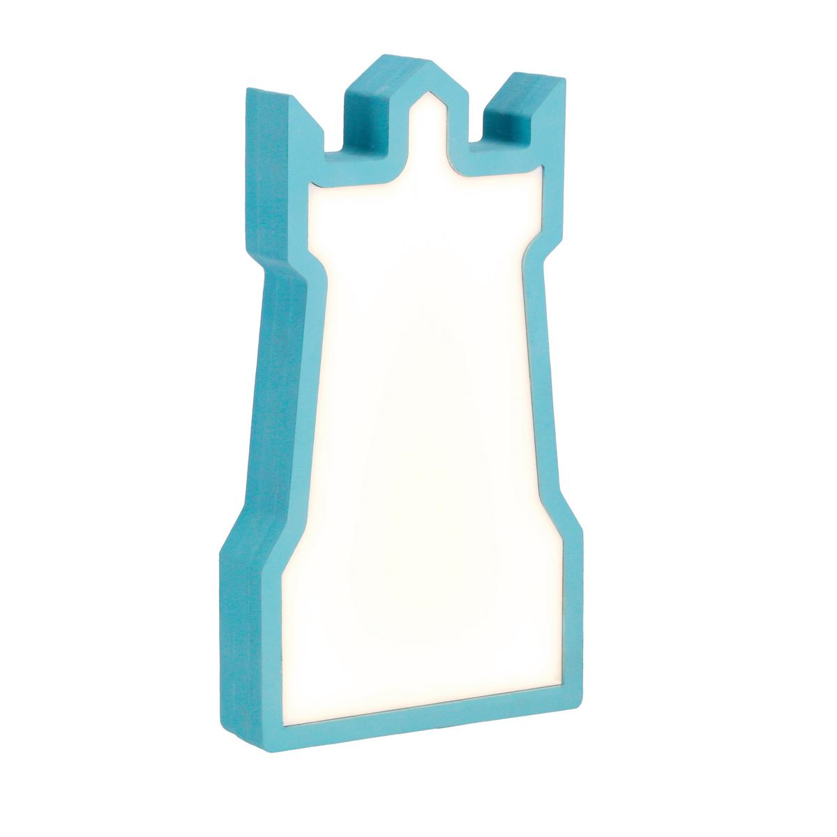 Kindertischleuchte 41-10582 Tower - Blau, Basics, Holzwerkstoff/Kunststoff (16/3.5/28.5cm)