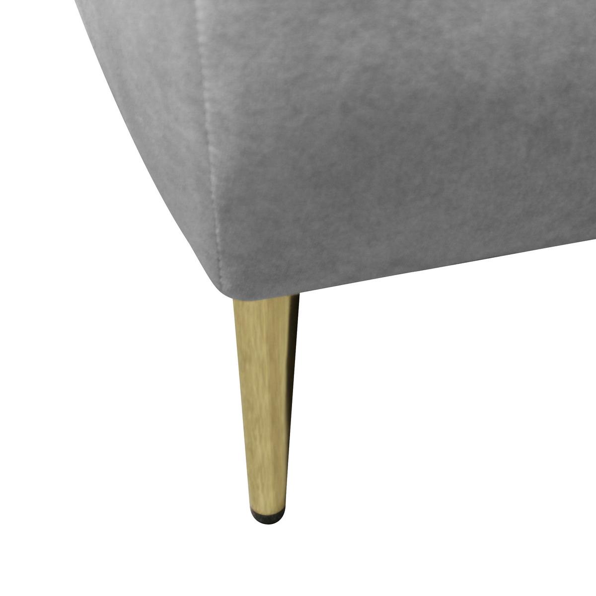 Schlafsofa Zoom Hellgrau B: 200 cm - Goldfarben/Hellgrau, Design, Textil (200/90/97cm) - MID.YOU