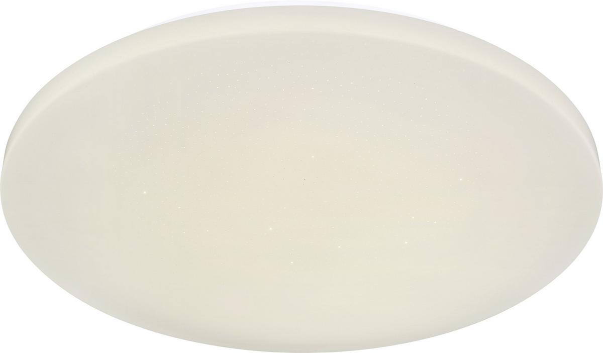 Led-deckenleuchte Hanna Ø 50 Cm Mit Farbwechsler - Opal/Weiß, MODERN, Kunststoff/Metall (50/7cm) - Luca Bessoni