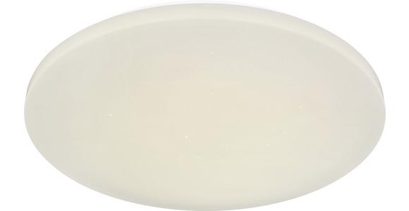 Led-deckenleuchte Hanna Ø 50 Cm Mit Farbwechsler - Opal/Weiß, MODERN, Kunststoff/Metall (50/7cm) - Luca Bessoni
