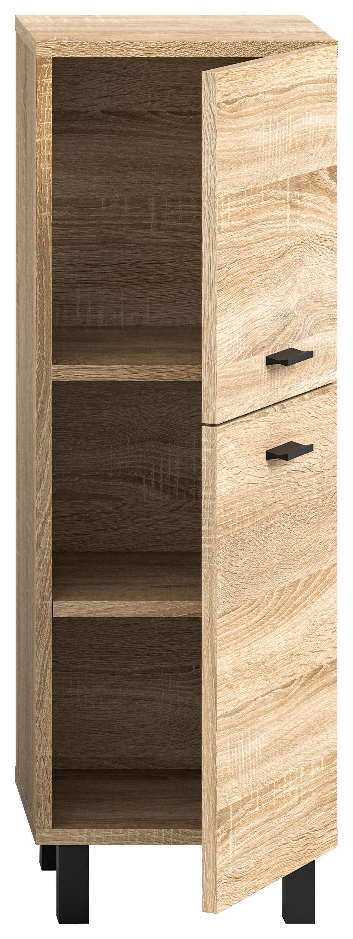 Midischrank Boston Sonoma Eiche Dekor B: 30 Cm - Sonoma Eiche, MODERN, Holzwerkstoff (30/80/29cm) - MID.YOU