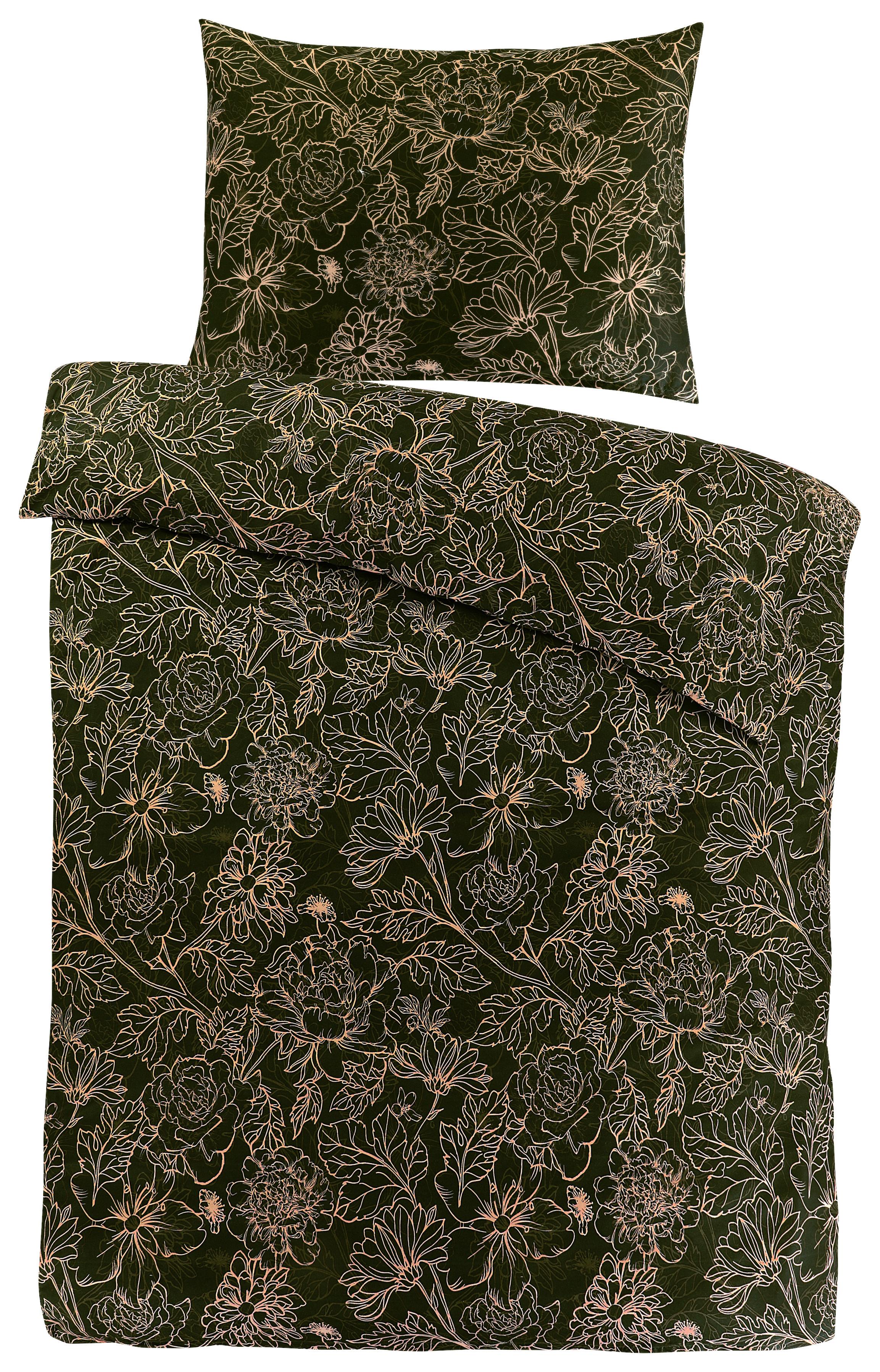 Bettwäsche Florence - Schwarz/Weiß, MODERN, Textil (140/200cm) - Luca Bessoni