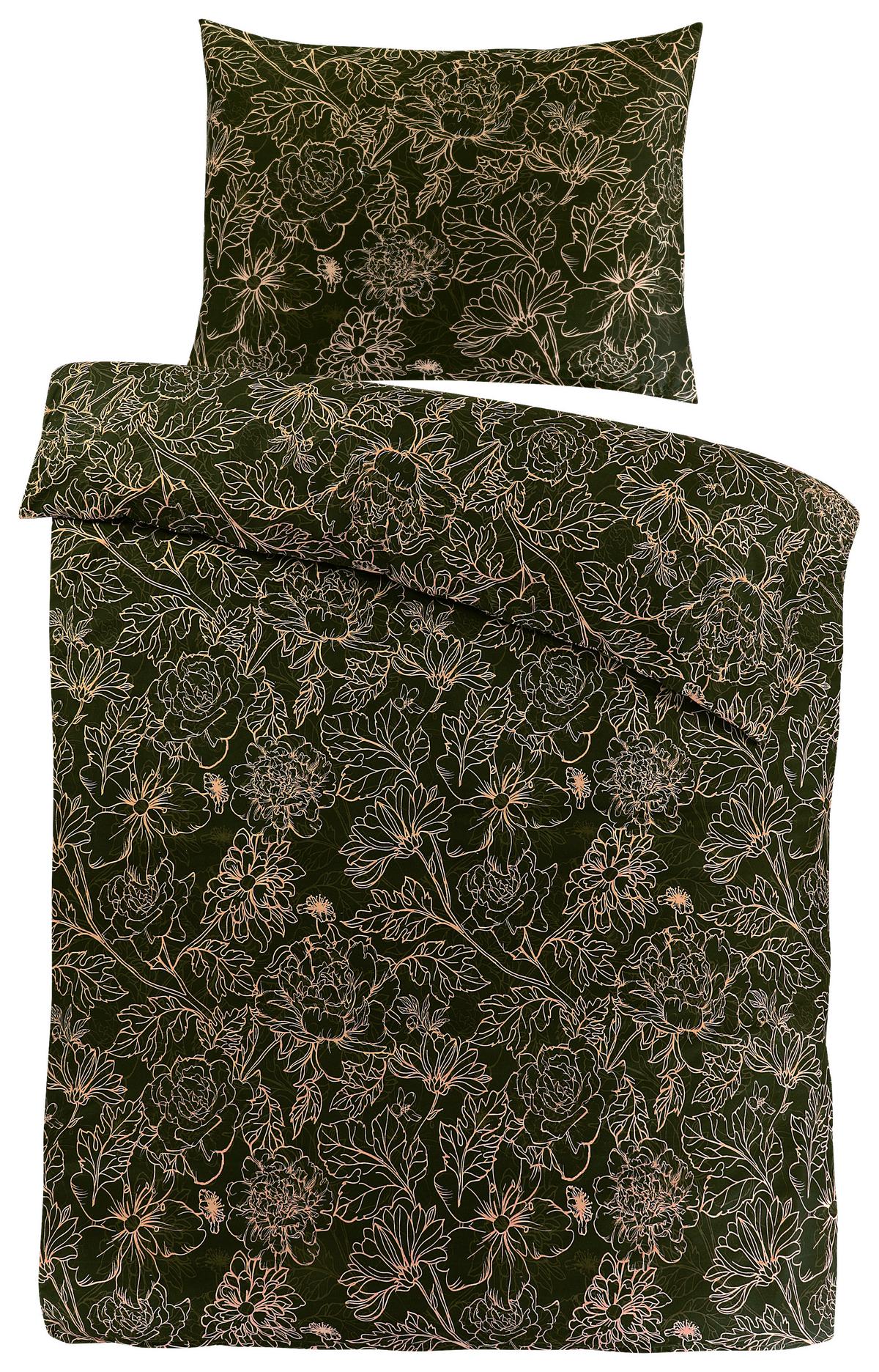 Bettwäsche Florence - Schwarz/Weiß, MODERN, Textil (140/200cm) - Luca Bessoni